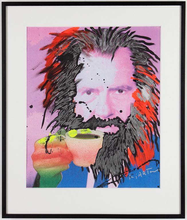 KJARTAN SLETTEMARK "Nixon", collage, 2002.