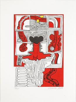 Monica Höll · MONICA HÖLL, färglitografi, signerad, numrerad 122/125.