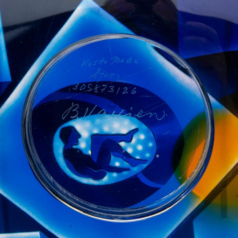 Bertil Vallien, Glass, unique piece, Kosta Boda.