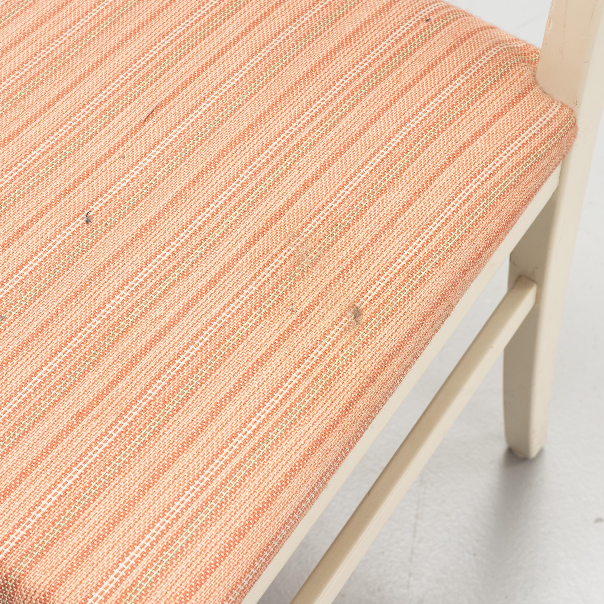 Carl Malmsten, two armchairs and six chairs, Bodafors, second part of the 20th Century.