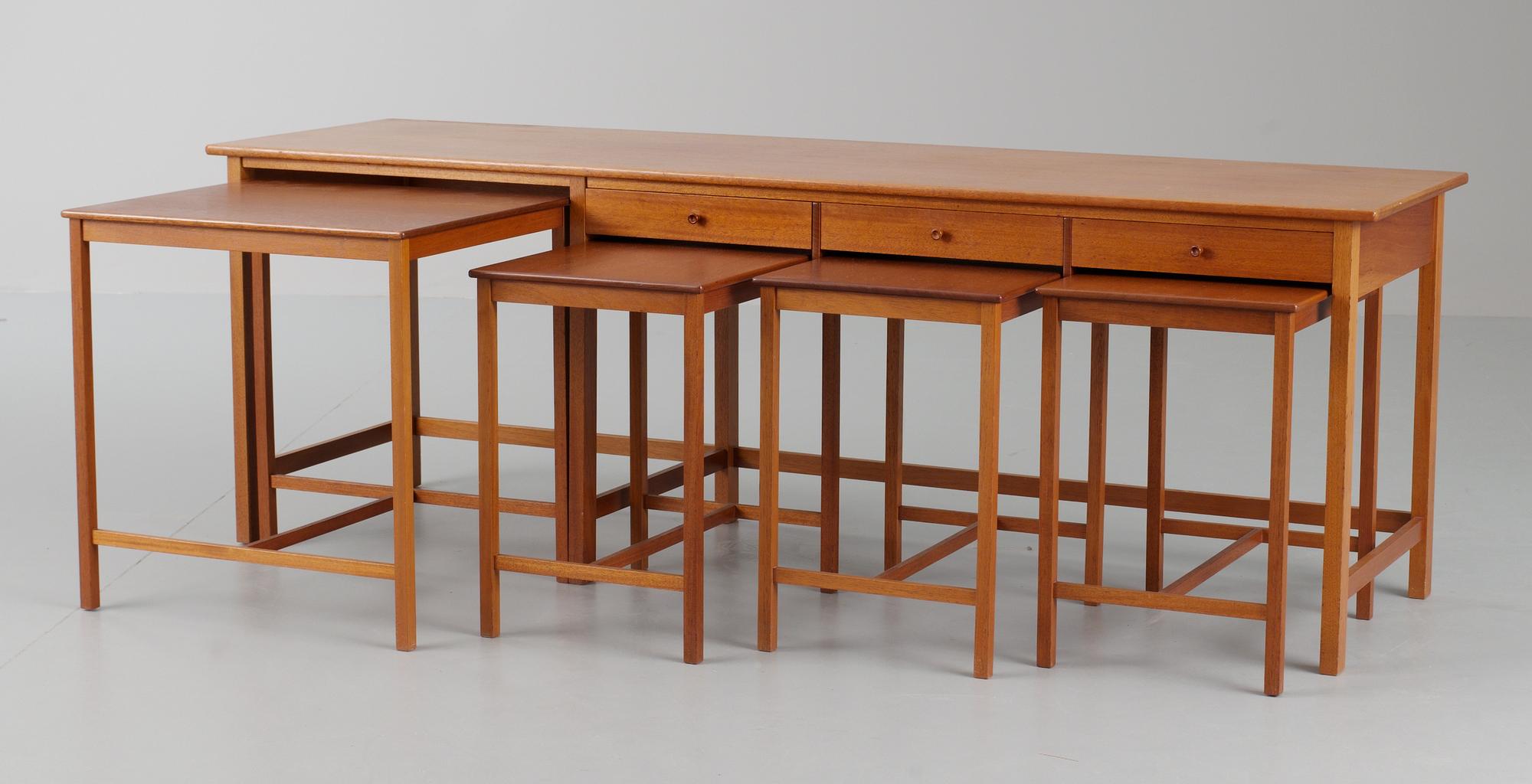 A John Kandell mahogany sideboard, 1949, executed by cabinetmaker David Sjölinder.