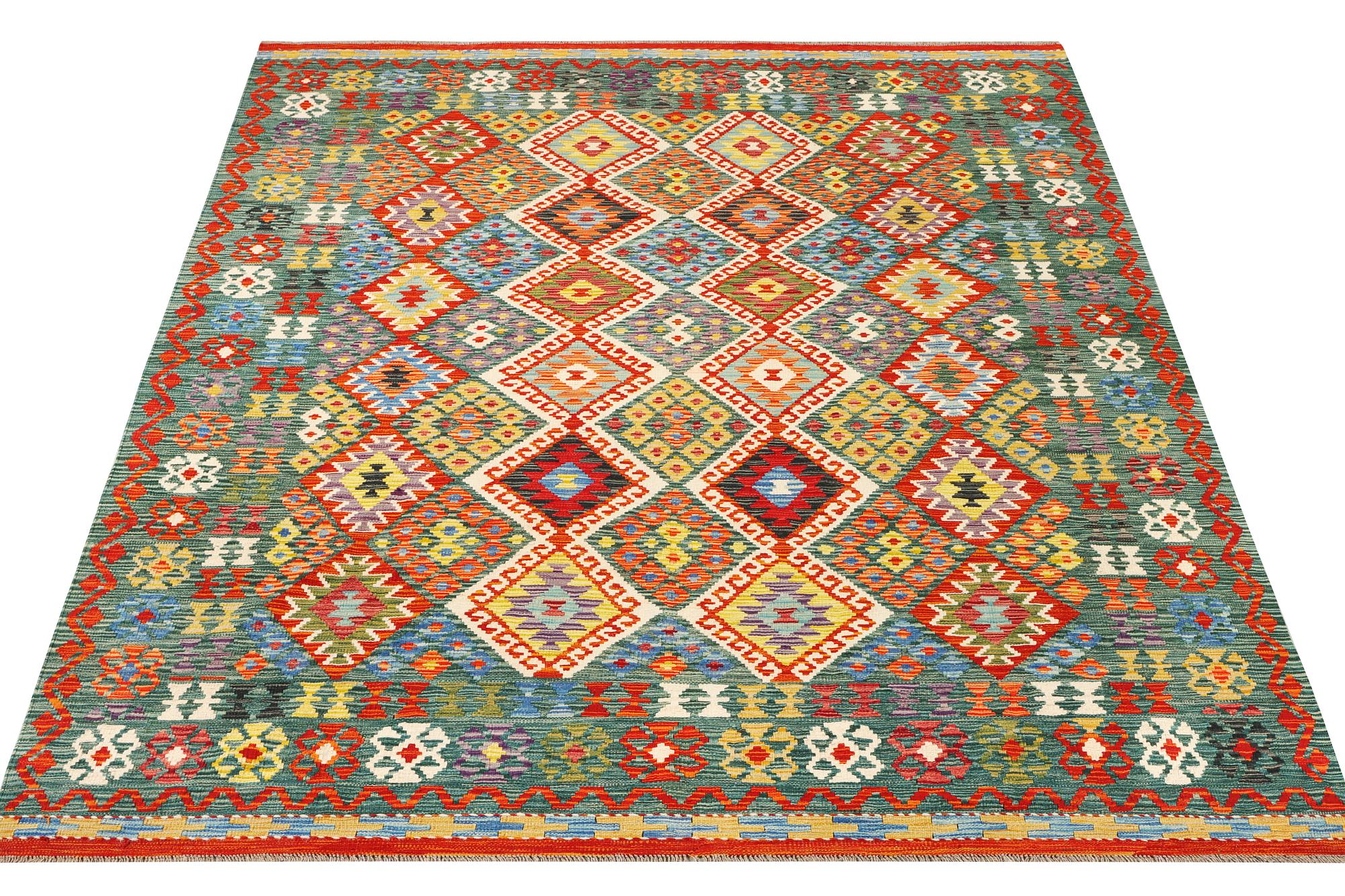 Matta, kelim, ca. 300 x 204 cm.