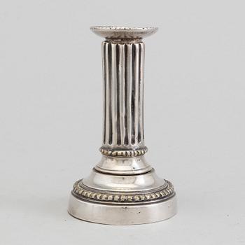 LJUSSTAKE, argent haché, gustaviansk, sent 1700-tal.