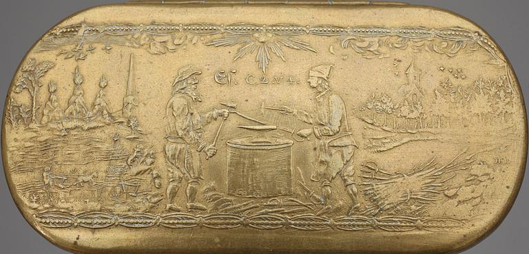 PARTI MÄSSING, 11 delar, 1700-1800-tal.
