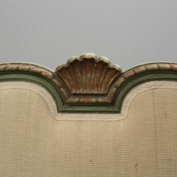 A gustavian style bed, first half of the 20th century.