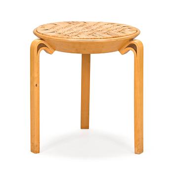 Alvar Aalto, a mid-20th-century 'V63' stool for O.Y. Huonekalu-ja Rakennustyötehdas A.B.