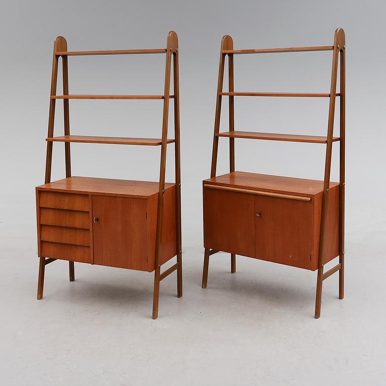 BOKHYLLOR, 1 par, 1900-talets mitt.