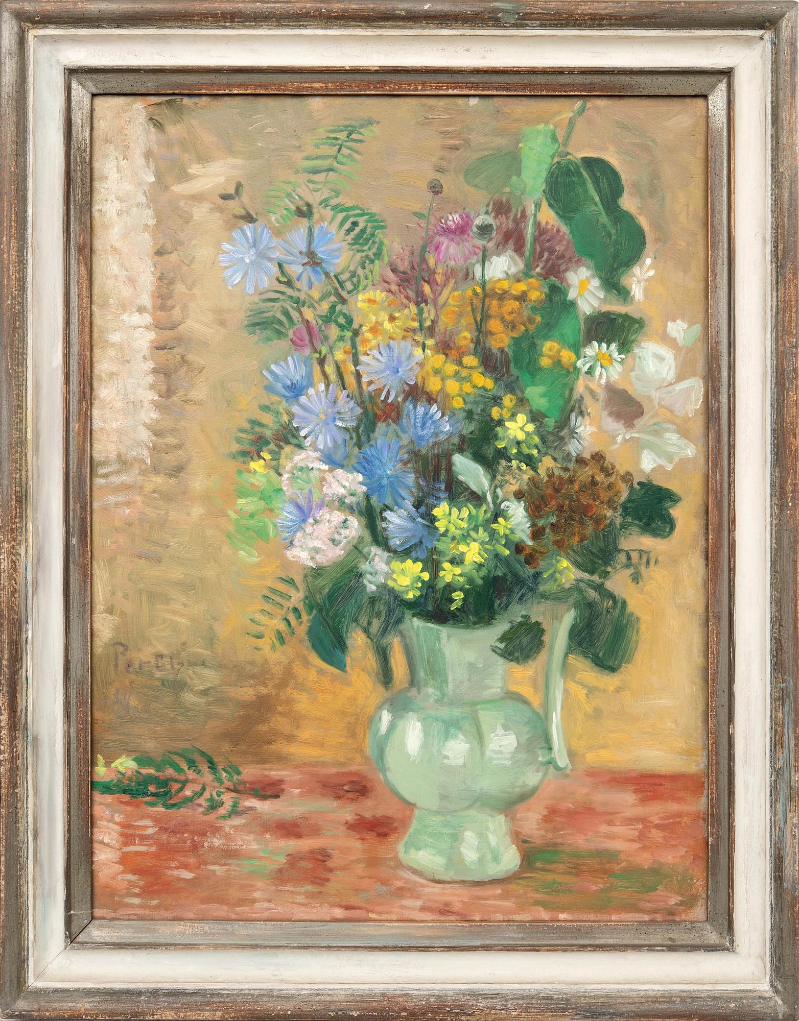 Arthur Percy, Still life with flowers.