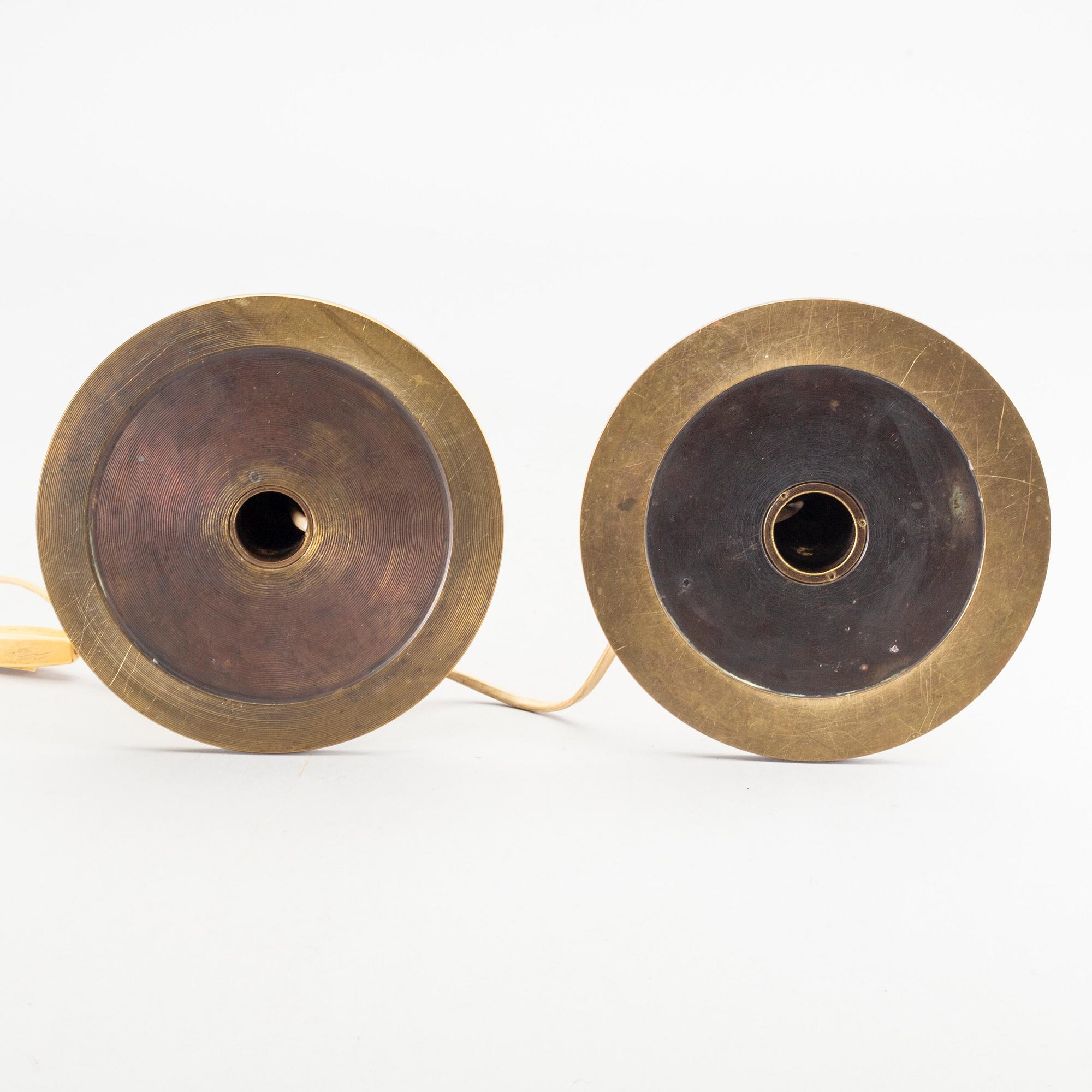 DELAR TILL  BORDSLAMPA, 2 st, troligen Poul Henningsen.