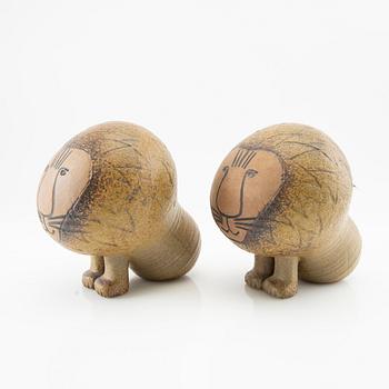 Lisa Larson, figurines a pair of Gustavsberg late 20th century stoneware.