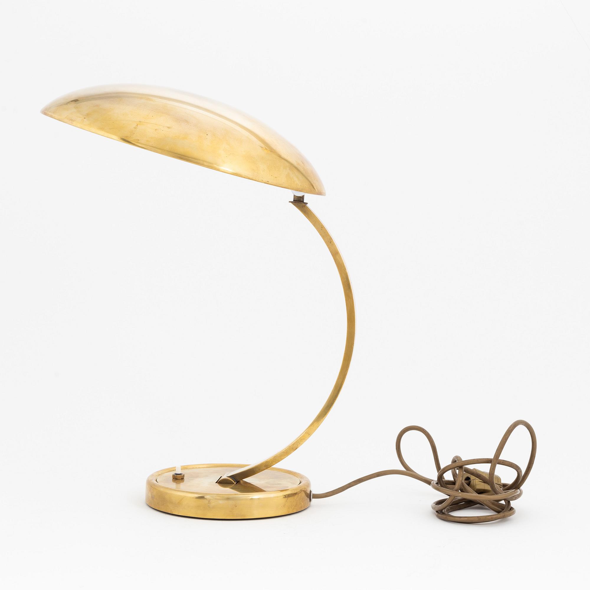Christian Dell, a model '6751' table light, Gebr. Kaiser & Co, Germany, 1930's.
