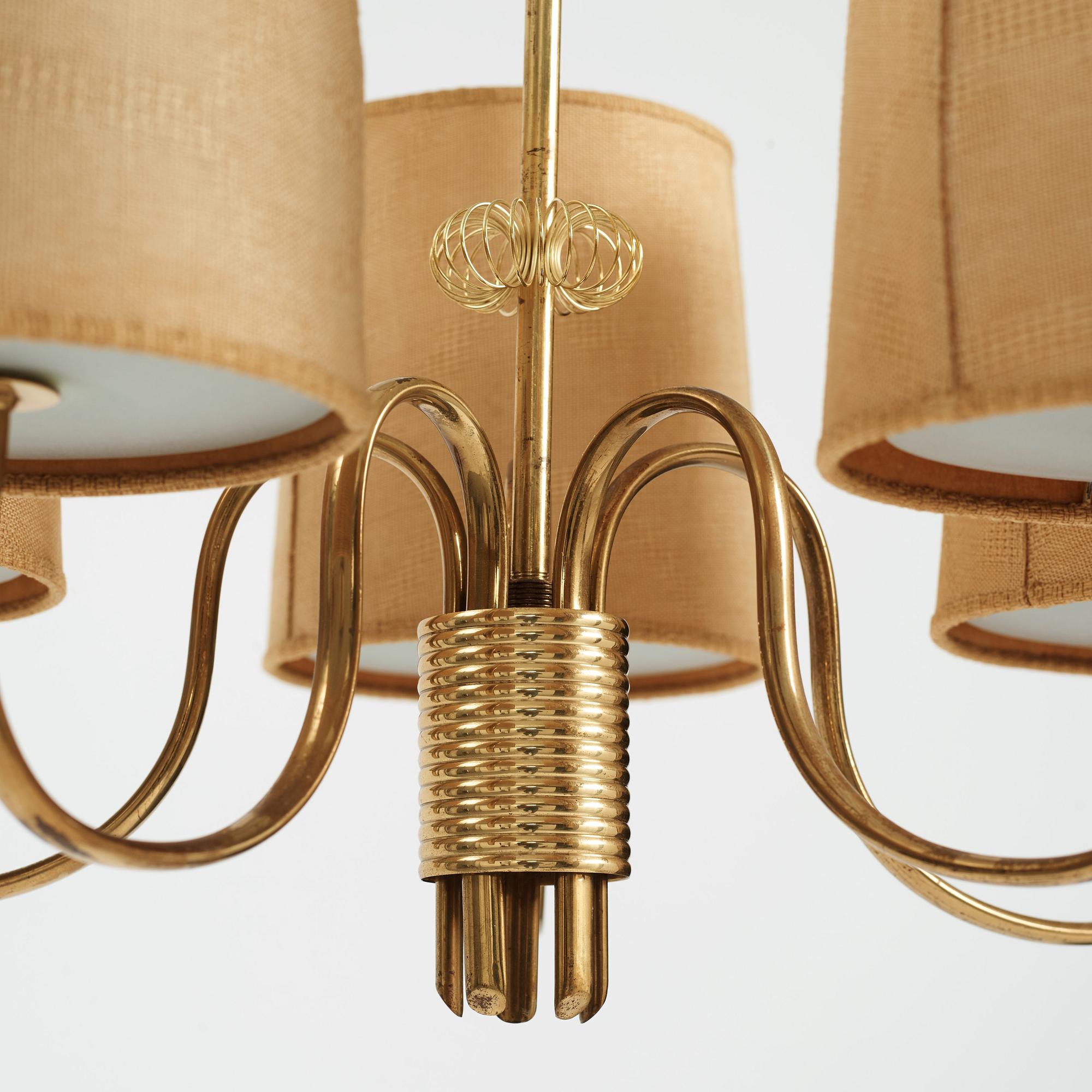 Paavo Tynell, taklampa, modell 9030, Taito 1940-50-tal.