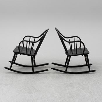 A PAIR OF ROCKING CHAIRS EDSBYVERKEN, second half of the 20th century.