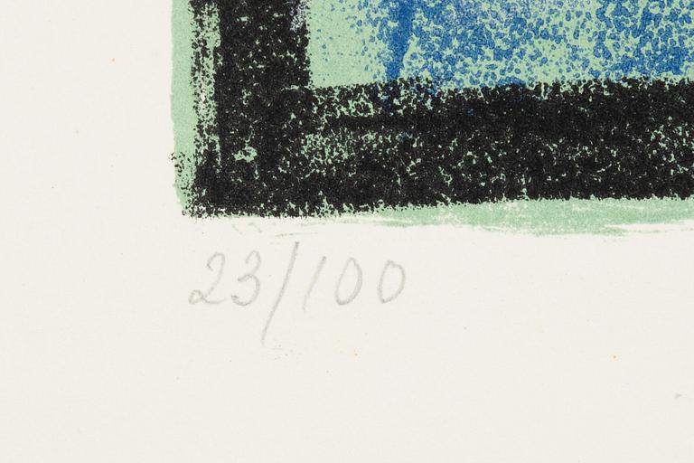 Jean-Michel Atlan, color lithograph, signed and numbered 23/100.