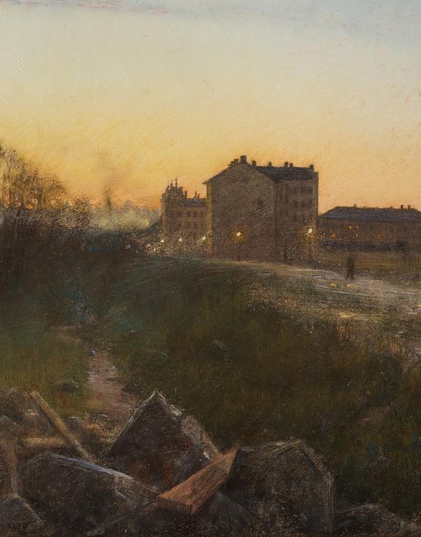 Eugène Jansson, "Karlbergsvägen" (From the outskirts of Stockholm).