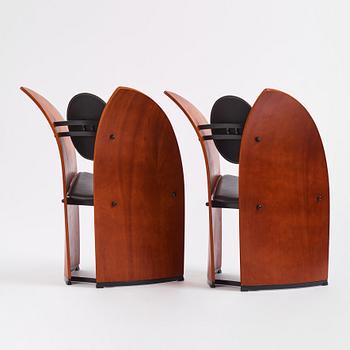 Svein Gusrud, a pair of "Sevilla" armchairs, Møremøbler, Norway 1990s.