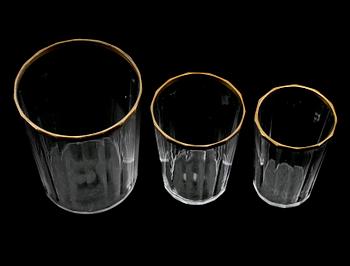 DRICKSGLAS, 3 st, 1800-tal.