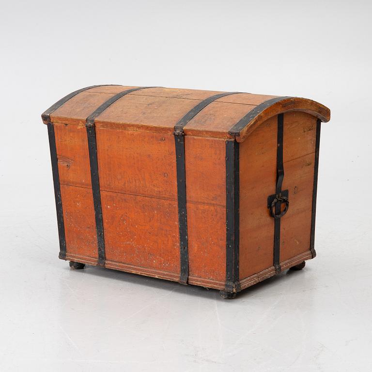 A folk art chest, Northern Sweden, 1850.
