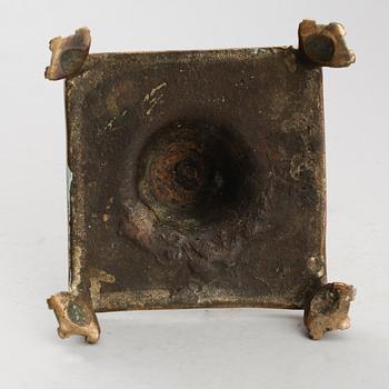 LJUSSTAKE, mässing, 1600-/1700-tal.