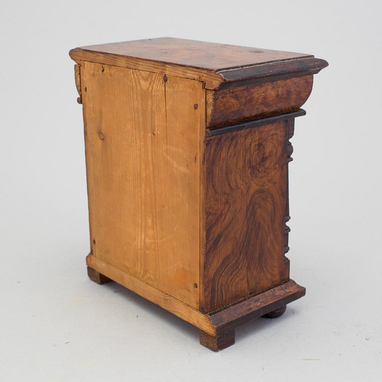 A neo-renaissance miniature chest of drawers late 19th century.