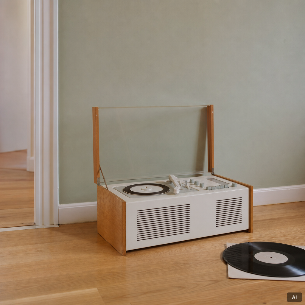 Dieter Rams, & Hans Gugelot, radiogramophone, "SK 61-S", Braun, Germany.