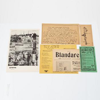 Pontus Hultén m.fl, blandteknik "Boulevardkartongen Tvångsblandaren" 1955.