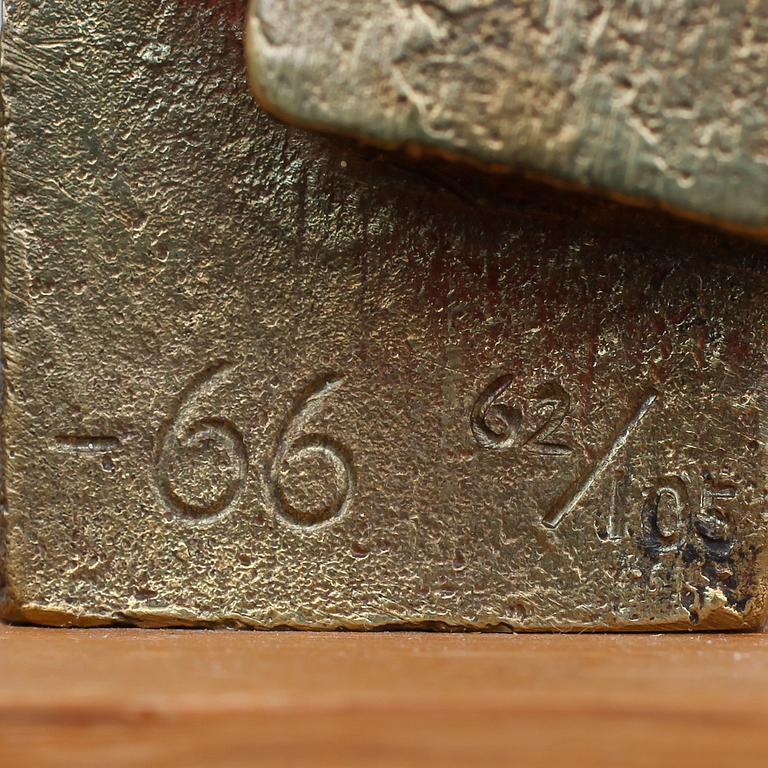 MARTIN HOLMGREN, skulptur, brons, gjuteri Herman Bergman, signerad MH, daterad -66, numrerad 62/105.