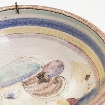 Toini Muona, vati ja kulho, keramiikkaa, signeerattu T. Muona Arabia, Finland.