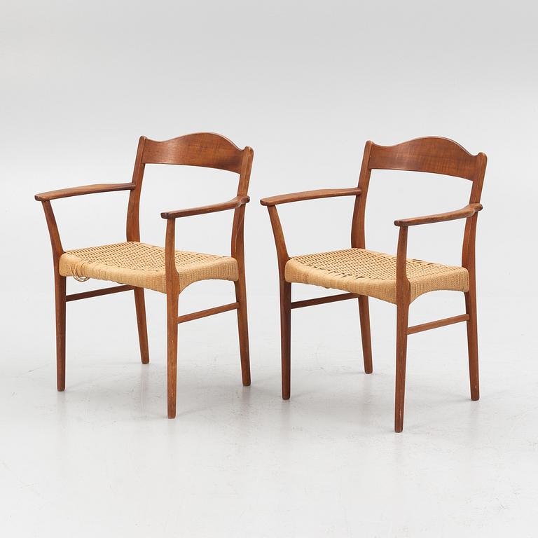 A pair of 1950's/60's armchairs.