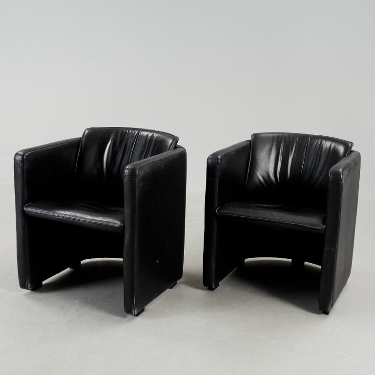 FÅTÖLJER, ett par, "Fiabo Armchair - Leolux", Hugo de Zeeuw.