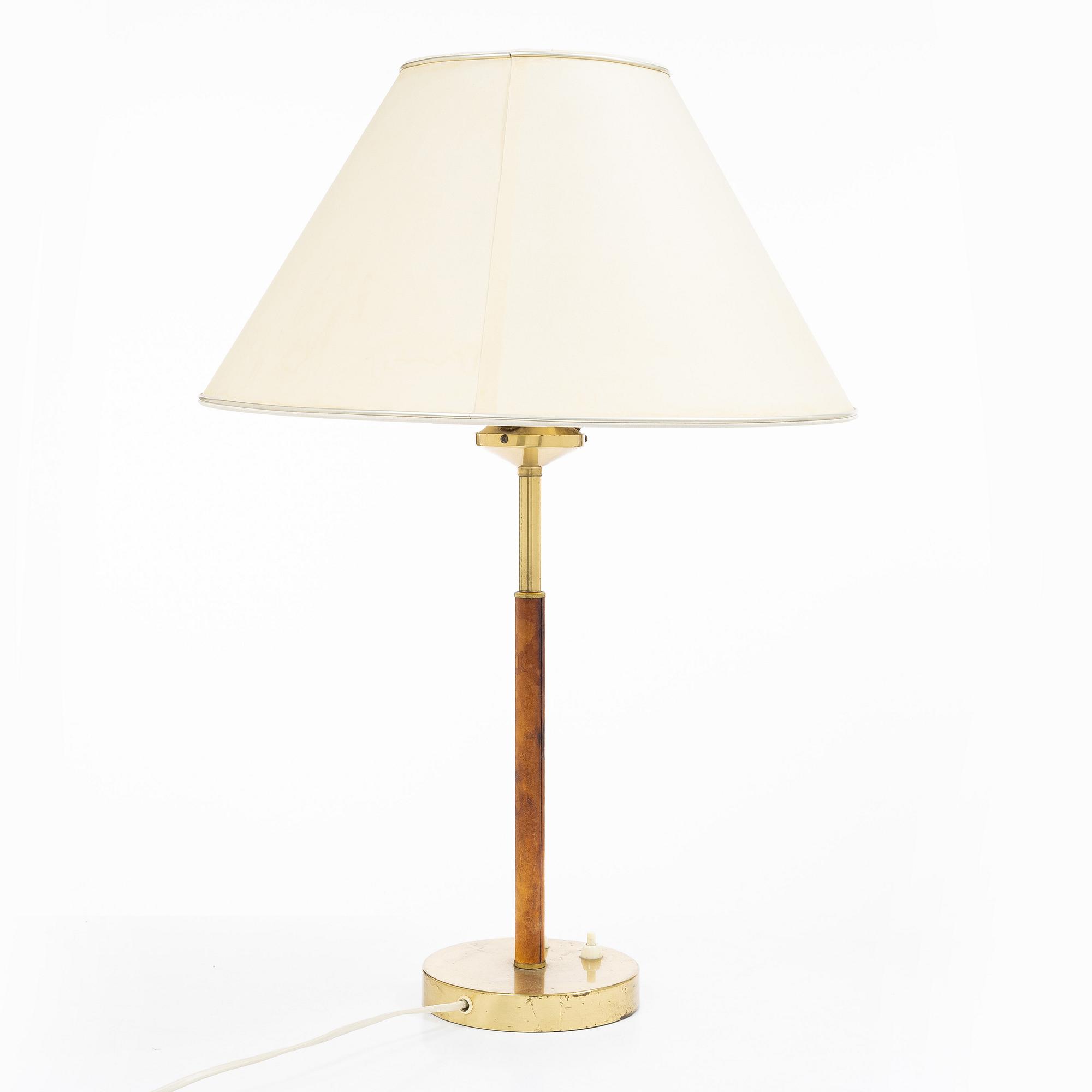Bertil Brisborg, & Åke Hultgren, a table lamp model 2043, Nordiska Kompaniet, 1940s–50s.