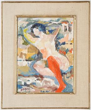 GIUSEPPE DURÉN, olja på pannå, signerad.