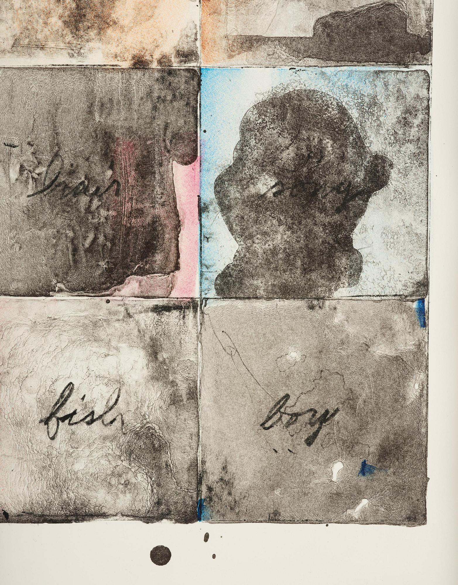 Jim Dine, "Wall chart II" .