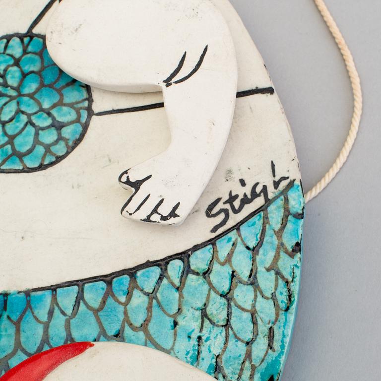 STIG LINDBERG, a stoneware "jumping jack", Gustavsberg 1970s.