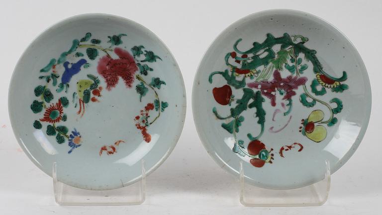 PARTI PORSLIN, 5 delar. Kina bla 1800-tal.