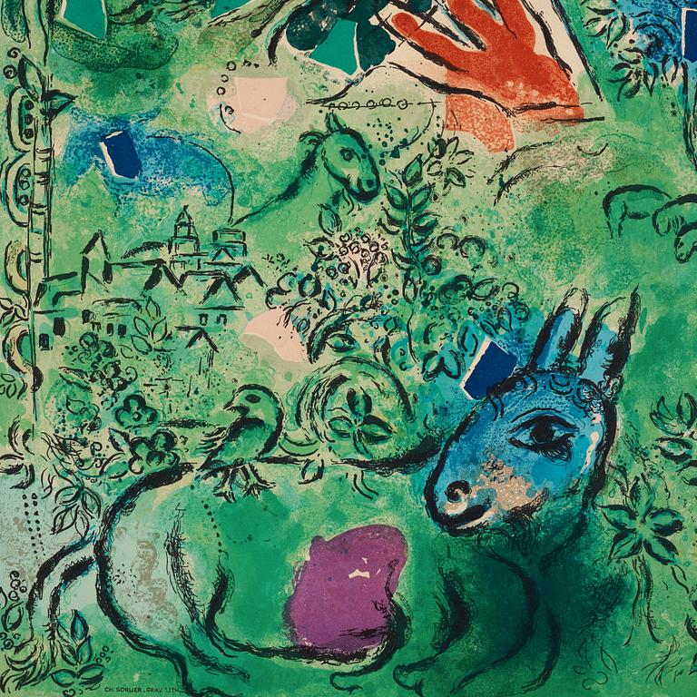 Marc Chagall After, "La tribu de D'Issachar" ur "Douze maquettes de vitraux pour Jérusalem".