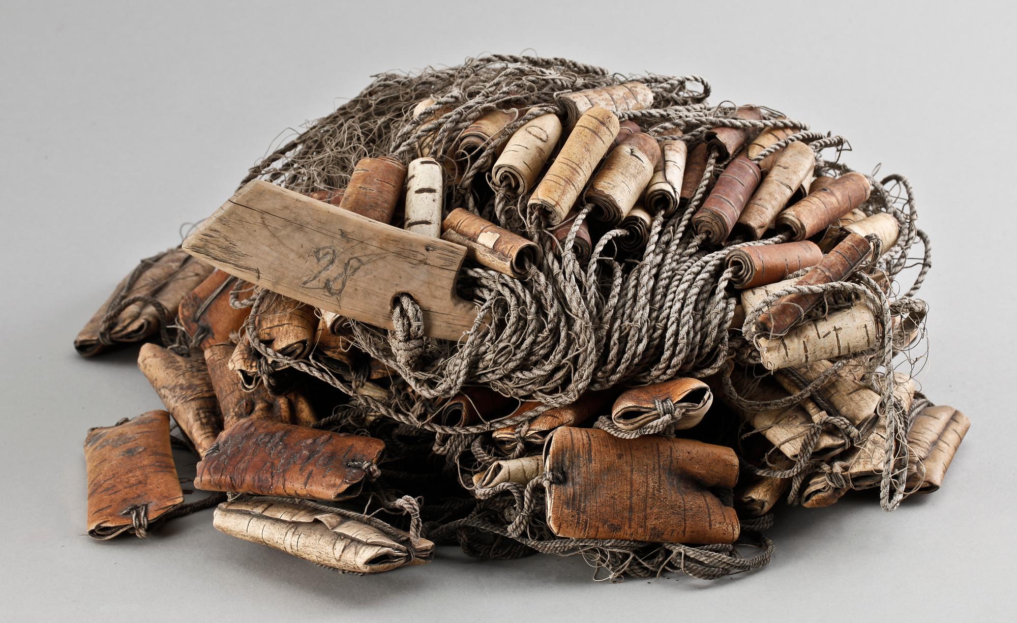 FISKENÄT, 3 st, omkring 1900.