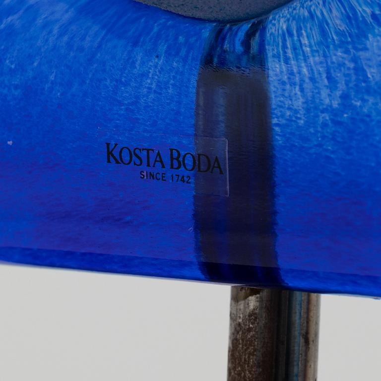 Kjell Engman, a signed glass sculpture, Kosta Boda.