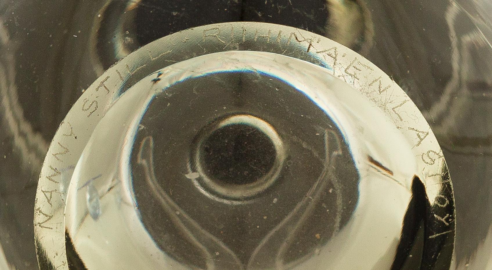 Nanny Still, Two Glass Vases, signed Nanny Still Riihimäen Lasi Oy.