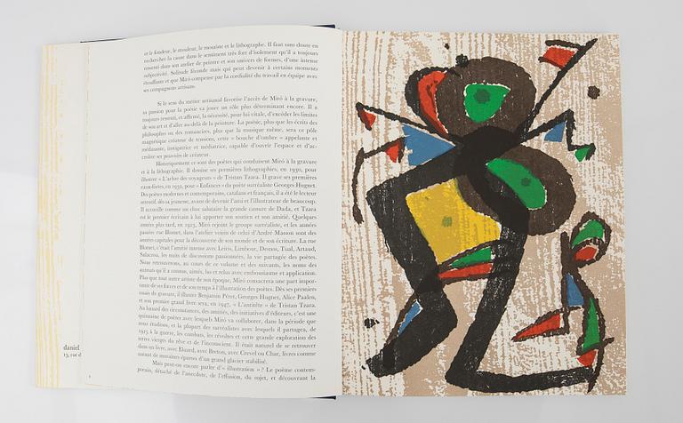 Böcker, 3, st, "Miró graveur", Daniel Lelong Editeur, 1928-75.
