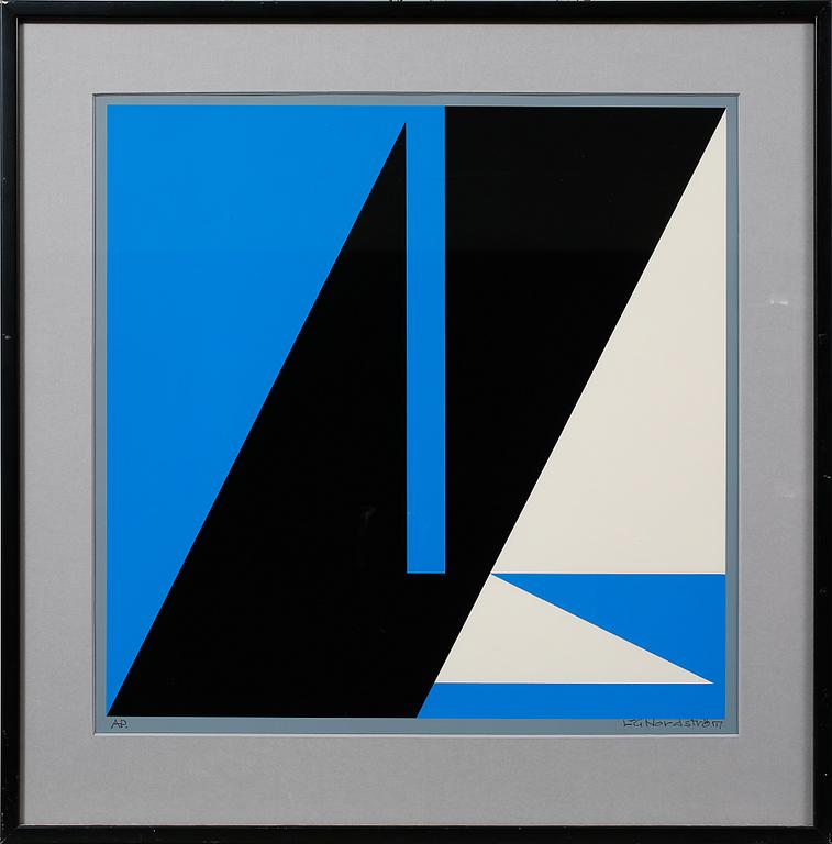 LARS-GUNNAR NORDSTRÖM, serigrafi, signerad.