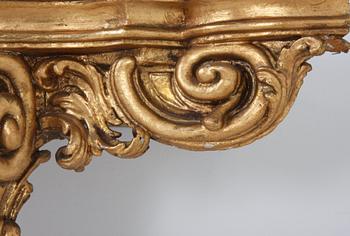 HÖRNKONSOLBORD, nyrokoko, 1800-talets andra hälft.