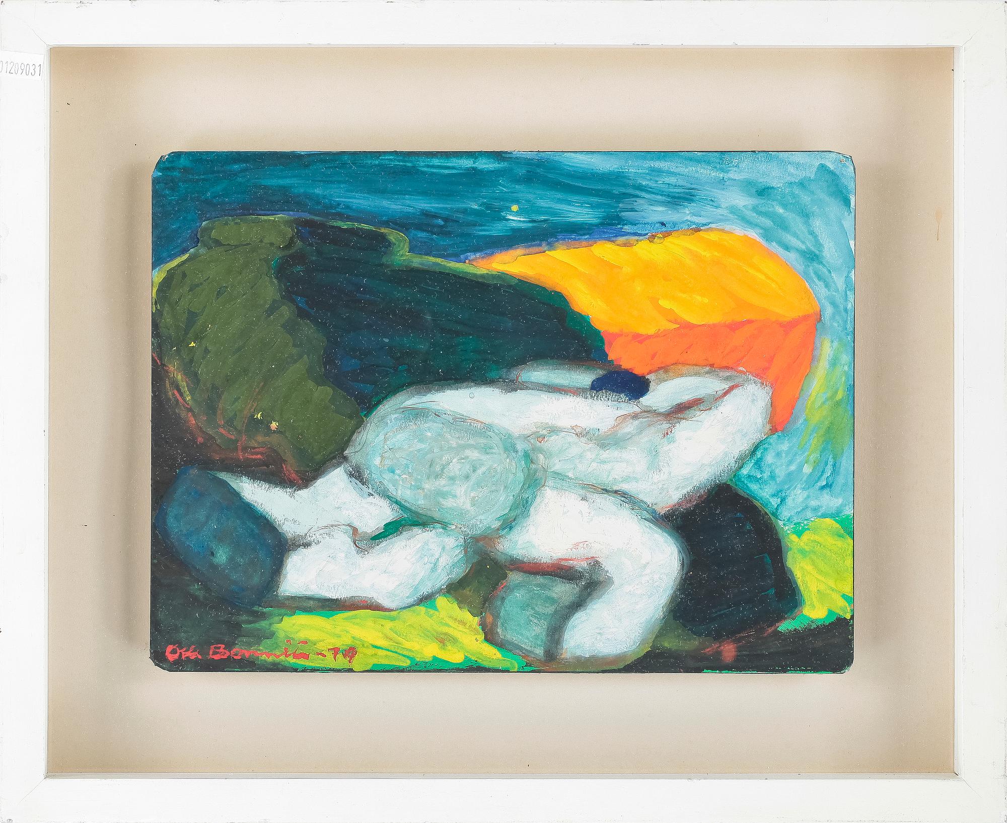 OLLE BONNIÉR, gouache, sign o dat -79.