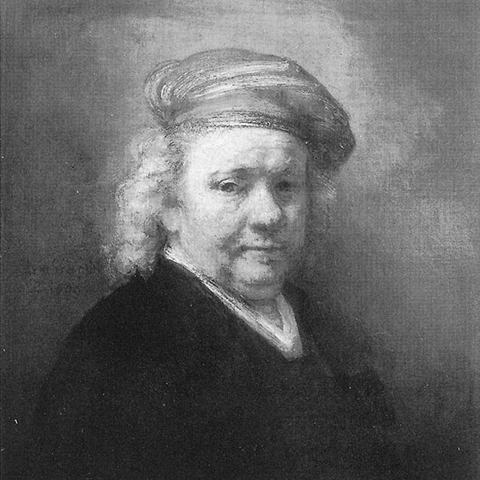 Rembrandt. Self portrait at the age of 63. 
Mauritshuis, Haag.