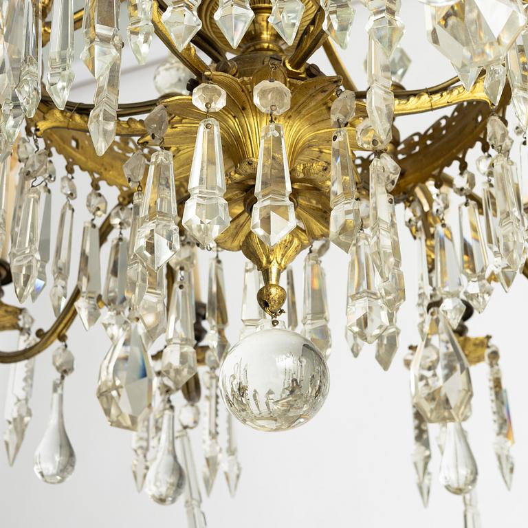 A chandelier, late 19th Century.