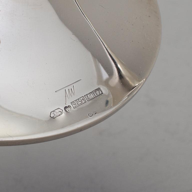 TAPIO WIRKKALA, ljusstakar, ett par, sterling, Kultakeskus, Finland 1972.