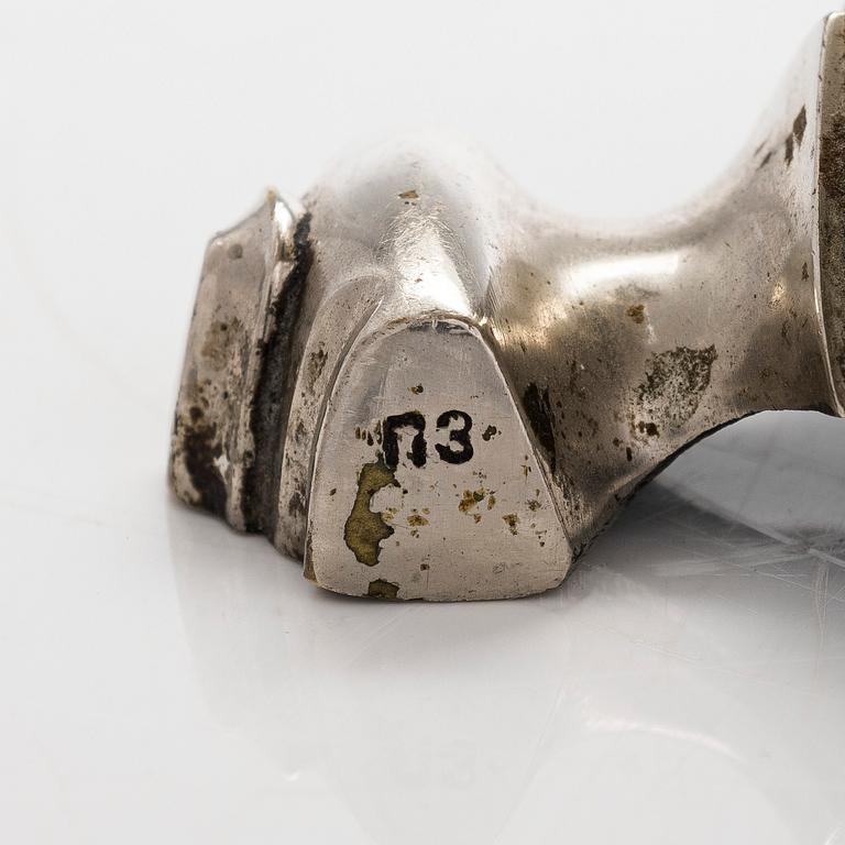 A silver-plated brass samovar. Teile, Russia 1882.