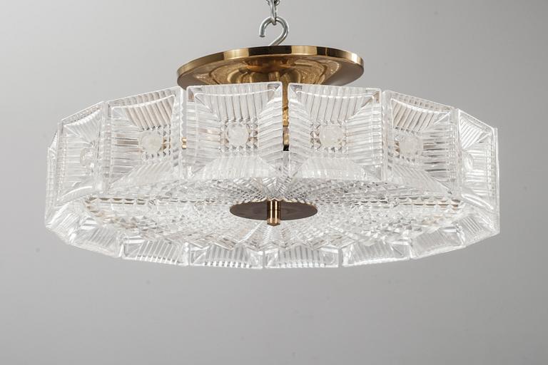 TAKLAMPA, Carl Fagerlund, Orrefors. 1950-tal.