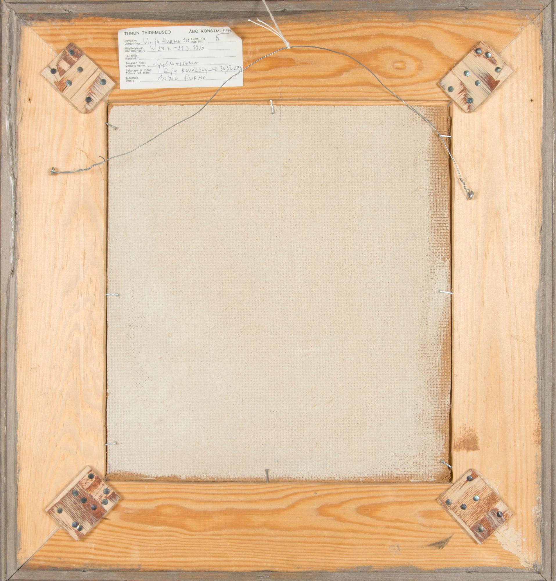 Viljo Hurme, Autumn Landscape.