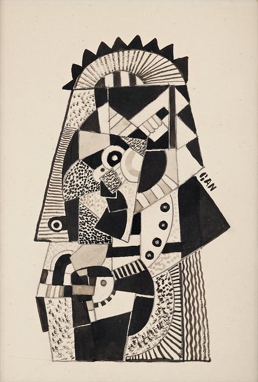 Gösta Adrian-Nilsson, Book, "Gösta Adrian-Nilsson" by Nils Lindgren, with original drawing by GAN.